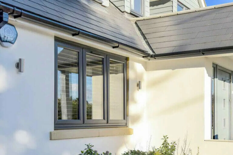 Grey aluminium windows by Three Counties
